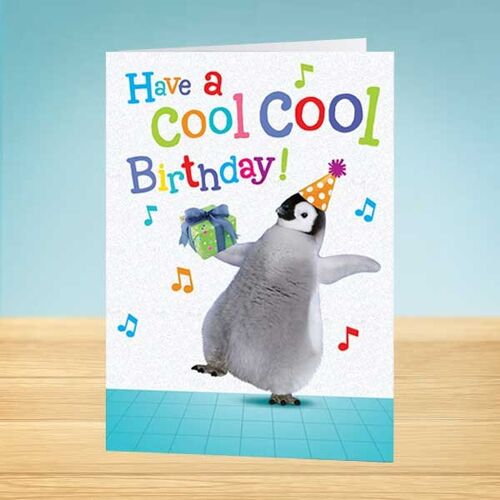 The Write Thoughts Birthday Card Penguin 45