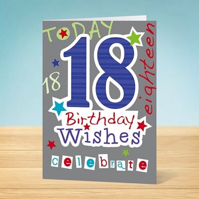 La tarjeta de cumpleaños número 18 de Write Thoughts 45