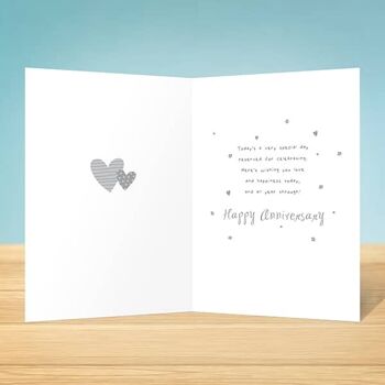 La carte d'anniversaire Write Thoughts Flower and Heart 45 2