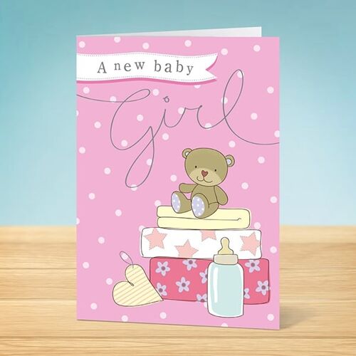 The Write Thoughts Baby Girl Card 45