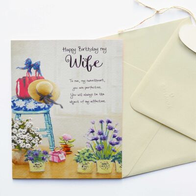Words of Warmth Wife Birthday Card 75