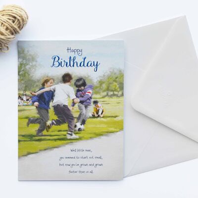 Tarjeta de cumpleaños para niño con palabras de calidez 75