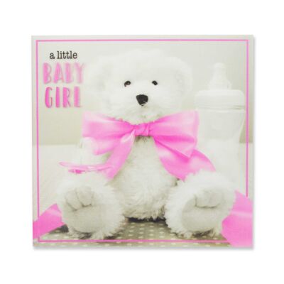 A Splash Of Color Tarjetas 3D Baby Girl 125