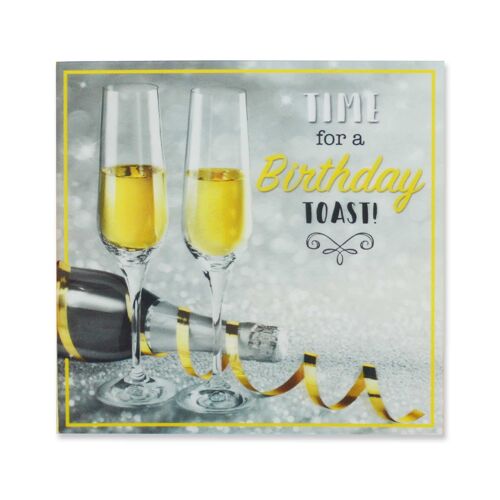 A Splash Of Colour 3D Cards Birthday Toast 125