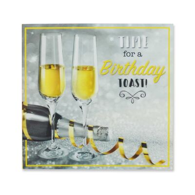 A Splash Of Colour 3D Cards Birthday Toast 125