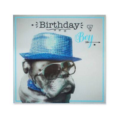 Una spruzzata di carte 3D colorate Birthday Boy 125