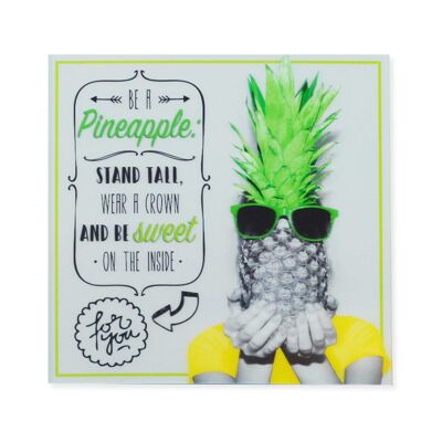 A Splash Of Colour 3D Card Be a Pineapple 125