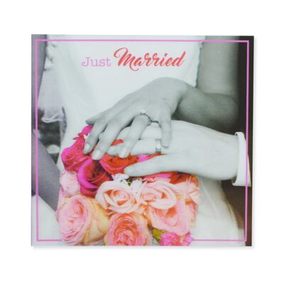 Une touche de couleur Cartes 3D Just Married 125