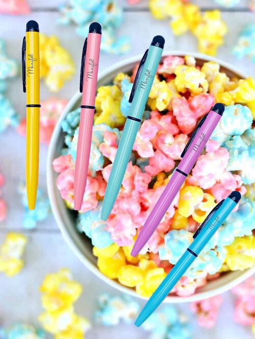Bolígrafo mini táctil colores Candy