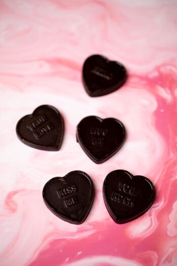 Coeurs d'amour en chocolat noir – 12 x 100g 2