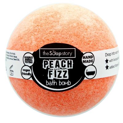 Peach Fizz Handmade Bath Bomb
