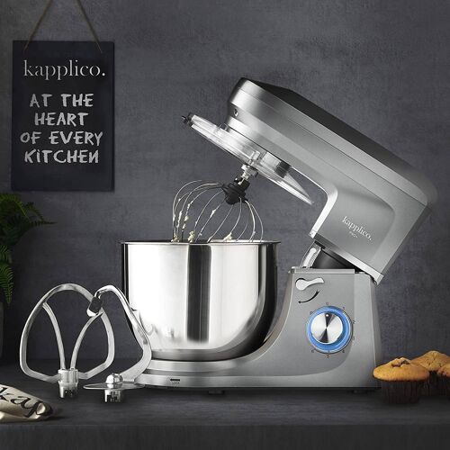 KAPPLICO Pro Plus 1800W Stand Mixer (GREY/SILVER)