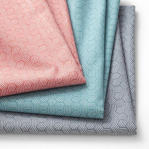Goteborg - FF3007 Geometric Tiles 100% Cotton Fabric 10m Bolt - 160cm Wide