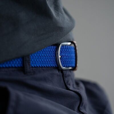 Ceinture tressée Bleu électrique