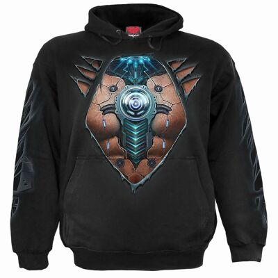 CYBER SKIN - Sudadera con capucha Negro