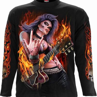 ROCKING THE DEAD - Langarm T-Shirt Schwarz