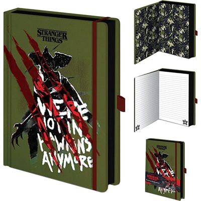 STRANGER THINGS 4 NOT IN HAWKINS – Premium A5 Notizbuch Olive
