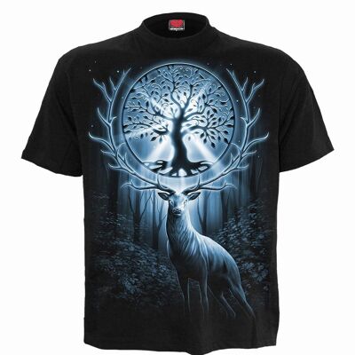TREE OF LIFE - T-shirt con stampa frontale nera