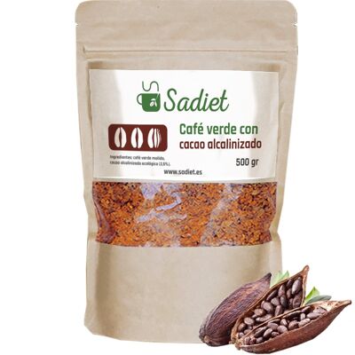 Green coffee with alkalized cocoa - 500gr