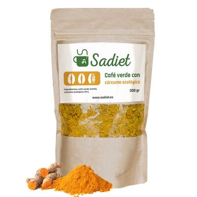 Green coffee with organic turmeric - 300gr