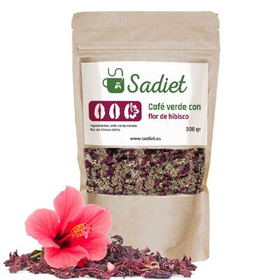 Green coffee with hibiscus flower - 300gr