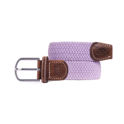 Lavender elastic braided belt