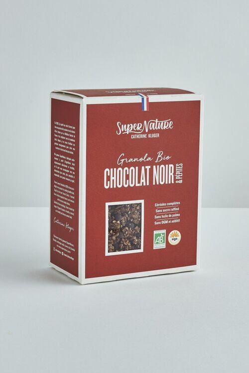 Granola Chocolat noir en carton de 10 boites de 350 g