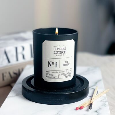 Scented candle N°1 Nordic Leather