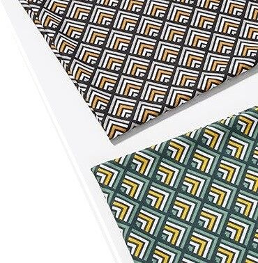 Carly - FF3043 Geometric Tiles 100% Cotton Fabric 10m Bolt - 160cm Wide