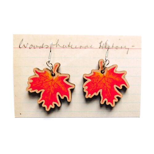 Autumna Fallen Leaf Earrings