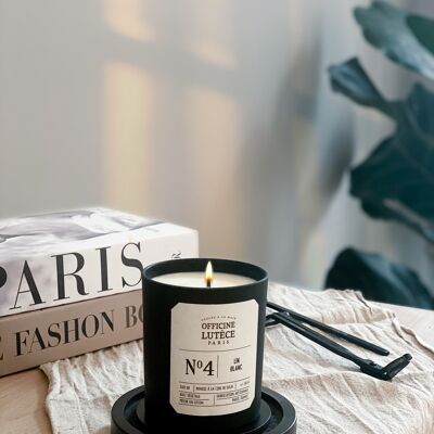 Scented candle N° 4 Lin Blanc
