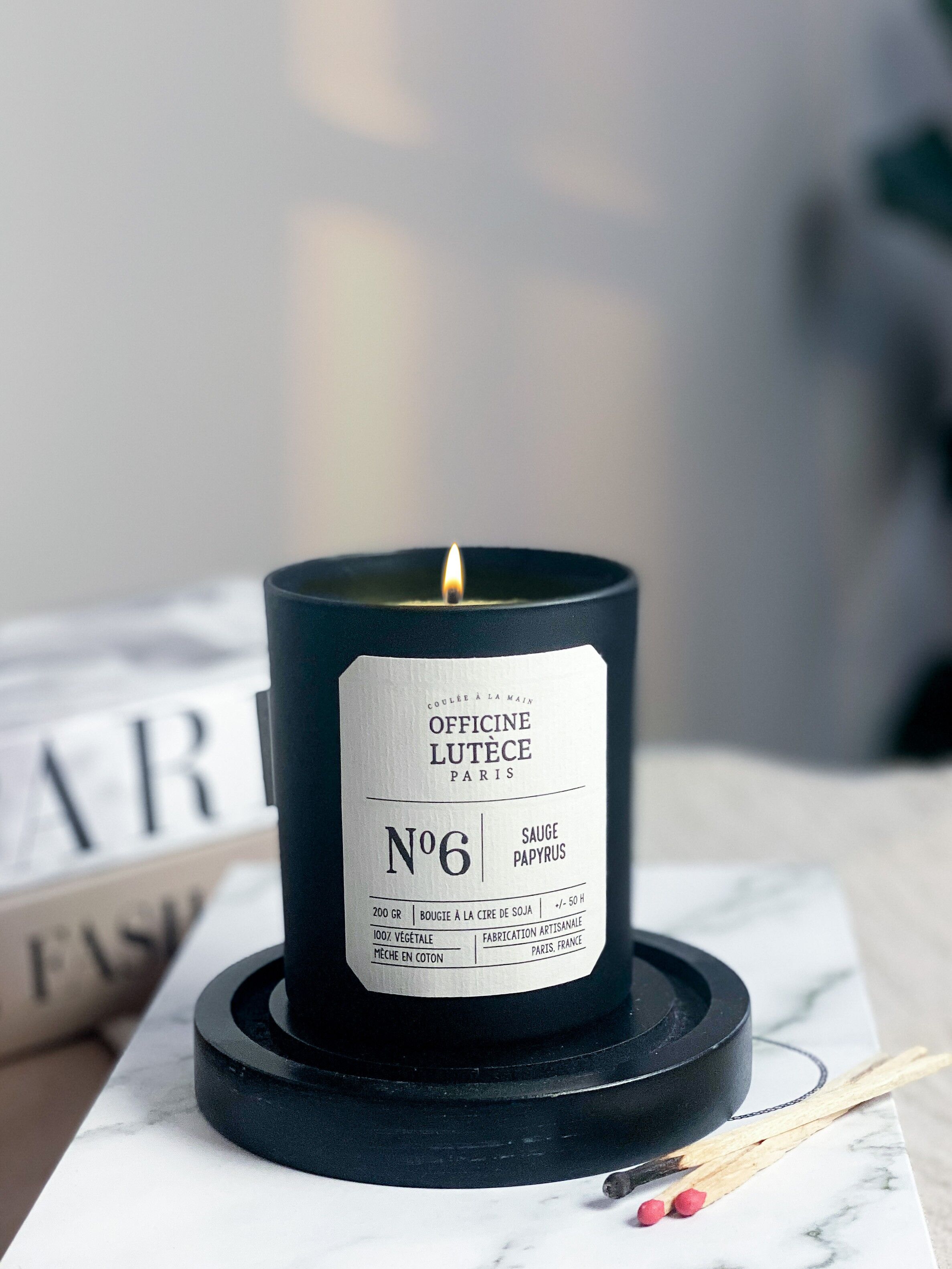 Candela profumata N°6 Salvia Papiro