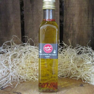 Huile d'Olive aux baies roses 25cl