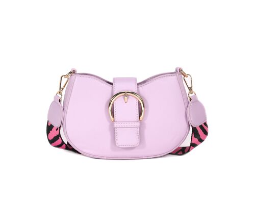 Crossbody Bag Shoulder Strap in Pink Stripe | Groovy's | Bag Strap