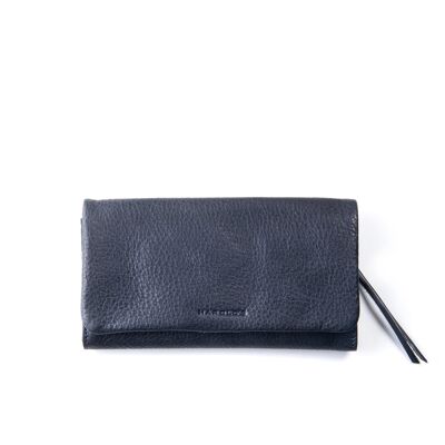 Soft wallet flap large - dunkelblau