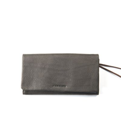 Soft wallet flap large - taupe