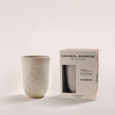 Candela Céramique Cannes par Sunrise - Rosa, Vaniglia e Ambra