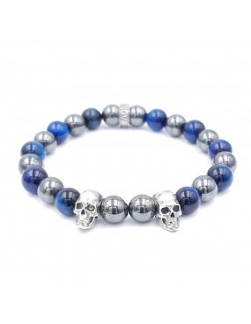 Bracelet Elzy Silver Duo Skull