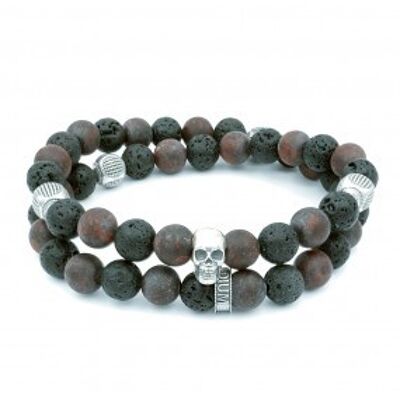 Gardner Skull zweireihiges Armband