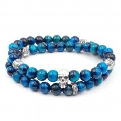 Gretek Skull Double Row Bracelet