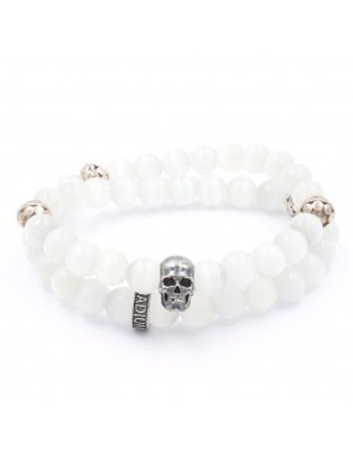 Bracelet Krystal Skull Double rang