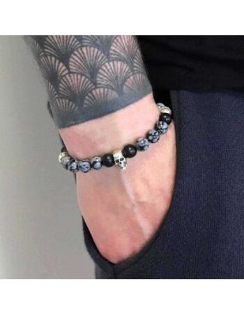 Bracelet Dark Flake Skull 2