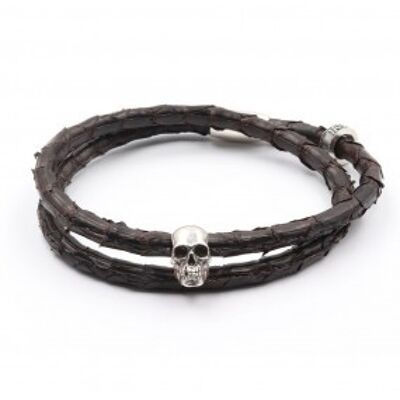 Bracciale Birman Skull Doppia Fila