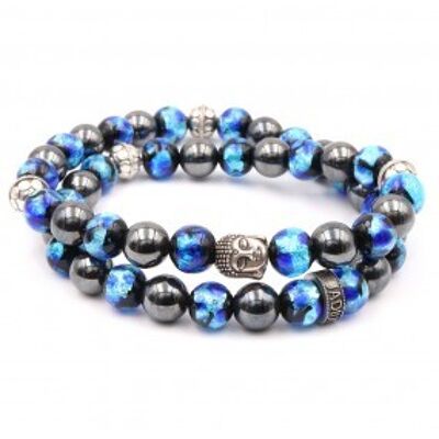 Firefly Buddha zweireihiges Armband