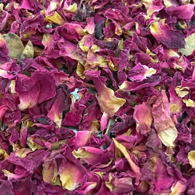 Dried rose petals