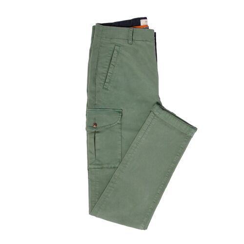 Pantalon cargo Vert