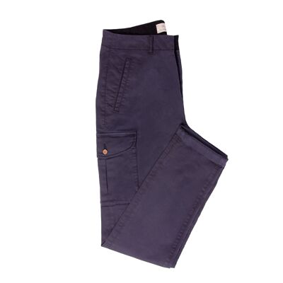 Pantaloni cargo blu scuro