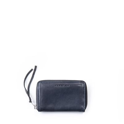 Soft wallet zip small - dunkelblau