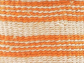 SIFA : Panier de rangement tissé à rayures orange 6