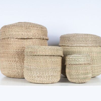 PANGO: Natural Lidded Storage Baskets
